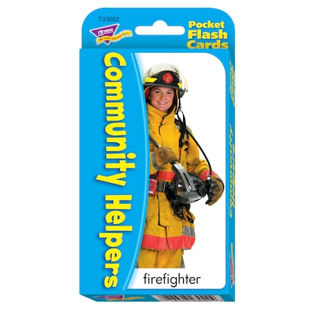 Trend Enterprises Community Helpers Pocket Flash Cards T23022